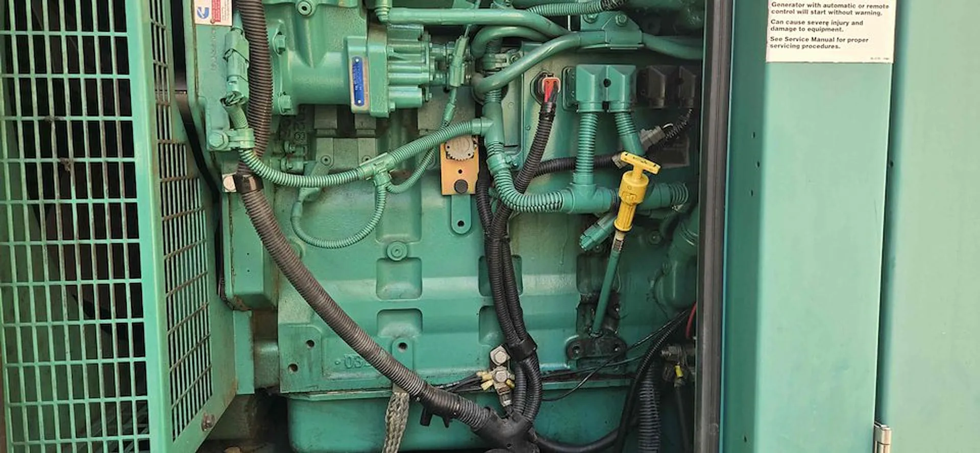 Cummins generator engine detail