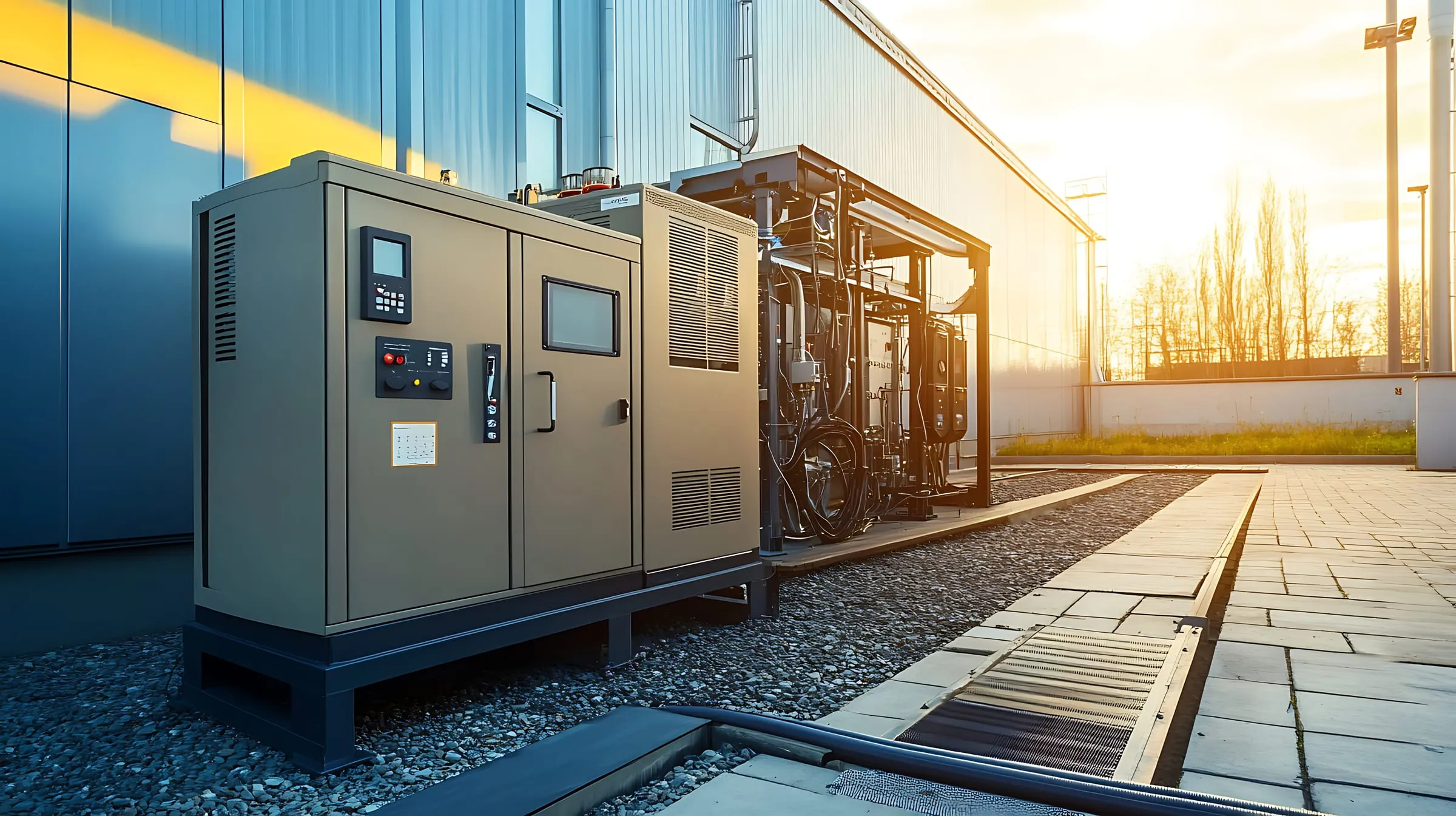 Generator delivered to a remote facility