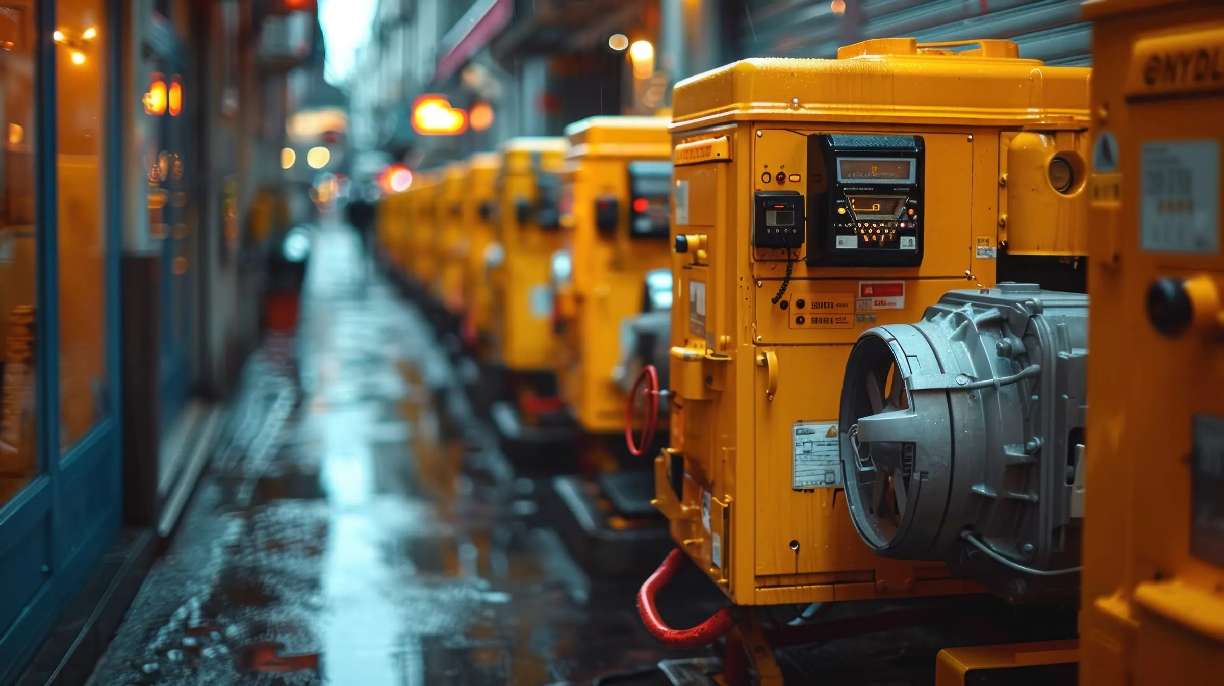 Standby generator serving an event venue