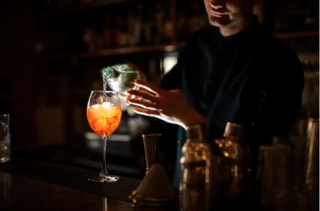 food beverage power outage restaurant bartender pouring drink dark national standby repair