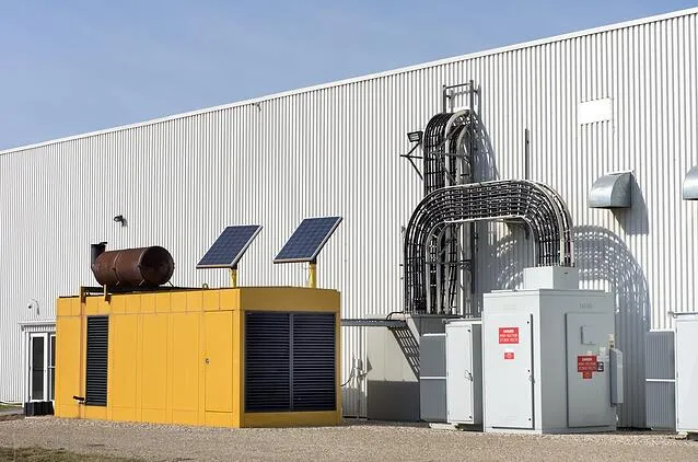 commercial standby generator national standby repair yellow large unit high capacity power