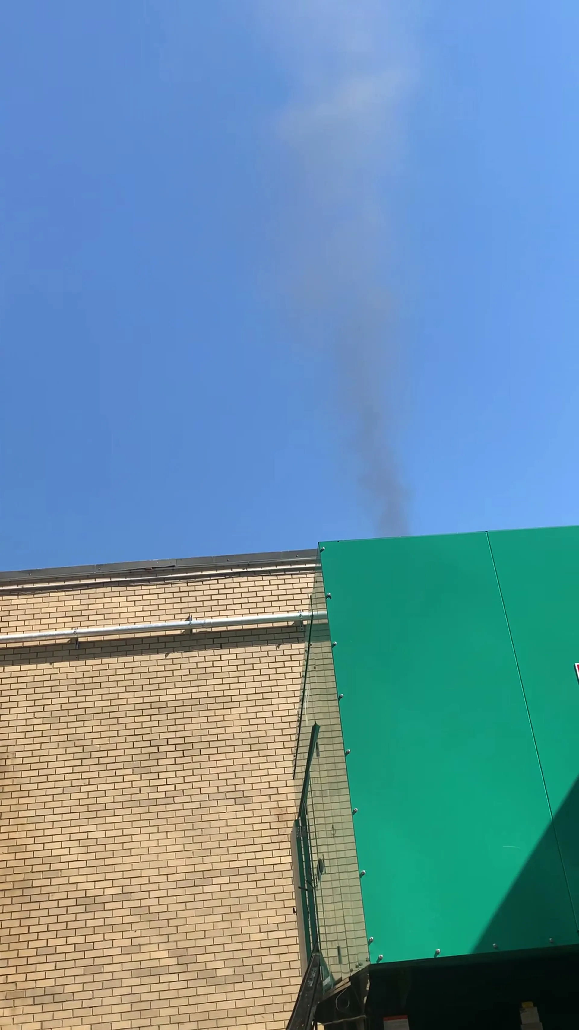 Commercial generator running during a load bank test